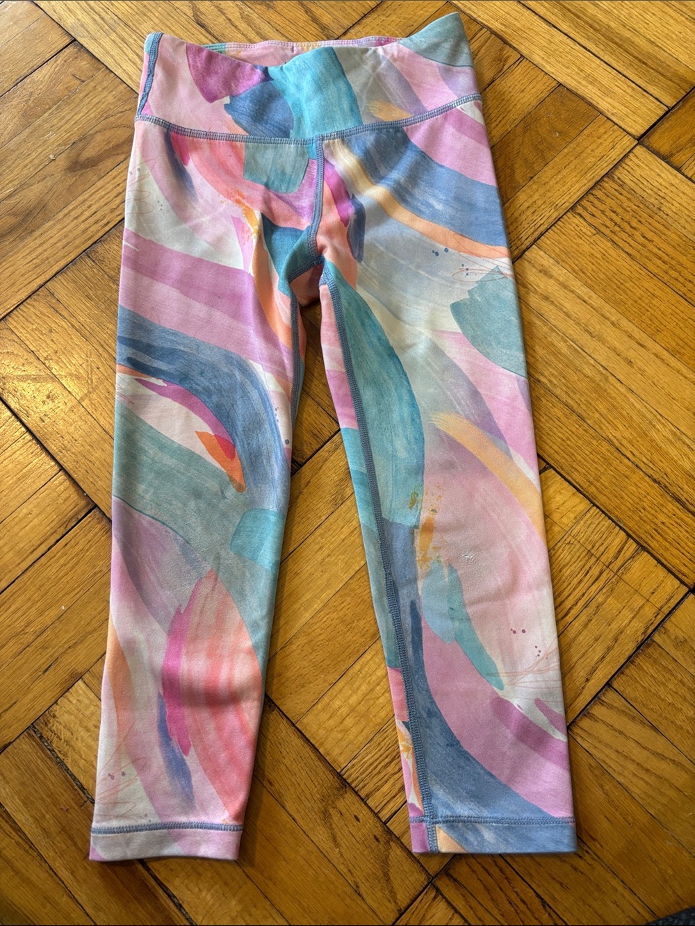 Athleta Girls High Rise Chit Chat Capri Leggings
